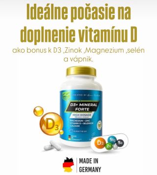 D3 mineral forte #zkonzept #madeingermany🇩🇪 D3 + Mineral forte, s vyššou dávkou minerálov, bol špeciálne navrhnutý pre...